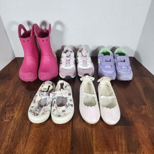 Girls Kids Shoes Rain Boots Flats Sneakers Size 9 Lot of 5